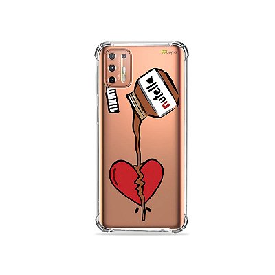 Capinha (Transparente) para Moto G9 Plus - Nutella