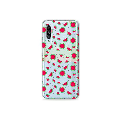 Capinha (Transparente) para Galaxy A90 - Mini Melancias