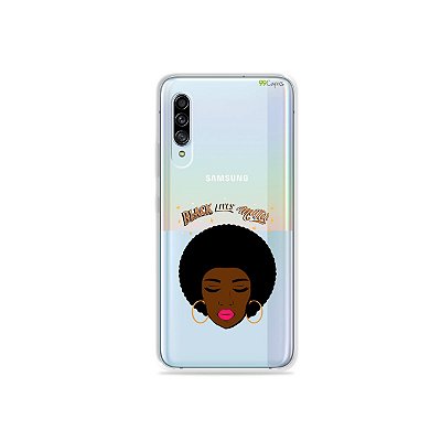 Capinha (Transparente) para Galaxy A90 - Black Lives