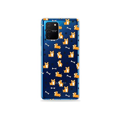 Capa (Transparente) para Galaxy S10 Lite - Cãozinho