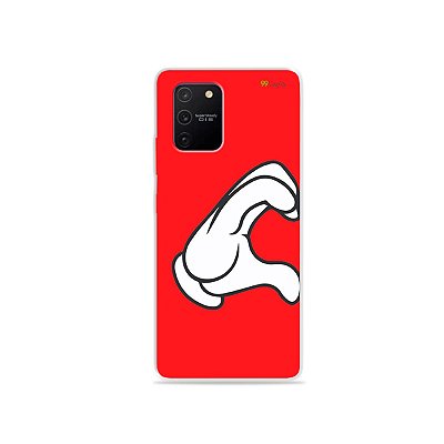 Capa para Galaxy S10 Lite - Coração Mickey