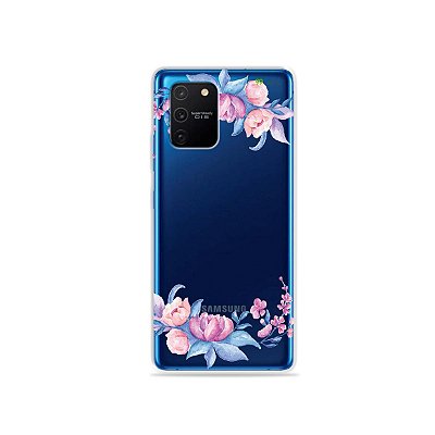 Capa (Transparente) para Galaxy S10 Lite - Bromélias