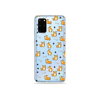 Capa (Transparente) para Galaxy S20 Plus - Cãozinho