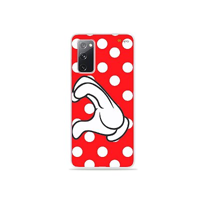 Capa para Galaxy S20 FE - Coração Minnie