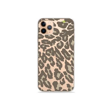 Capa (Transparente) para iPhone 12 Pro - Animal Print Nude