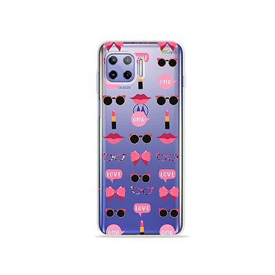 Capa (Transparente) para Moto G 5G Plus - Girls