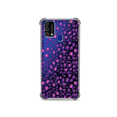 Capa (Transparente) para Galaxy M21s - Animal Print Purple