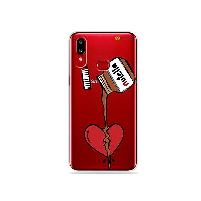 Capinha (transparente) para Galaxy A10s - Nutella