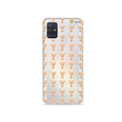 Capinha (transparente) para Galaxy A51 - Chihuahua