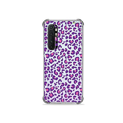 Capa (transparente) para Xiaomi Mi Note 10 Lite - Animal Print Purple