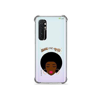 Capa (transparente) para Xiaomi Mi Note 10 Lite - Black Lives