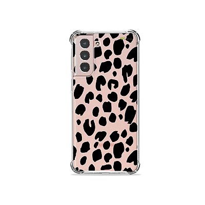 Capa (Transparente) para Galaxy S21 - Animal Print Basic