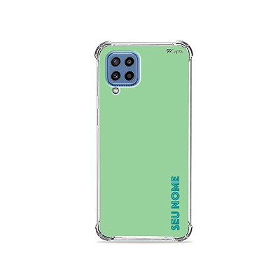 Capa Menta com nome personalizado para Galaxy A