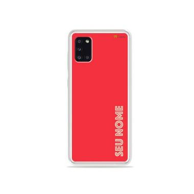 Capa Color Coral com nome personalizado para Galaxy S