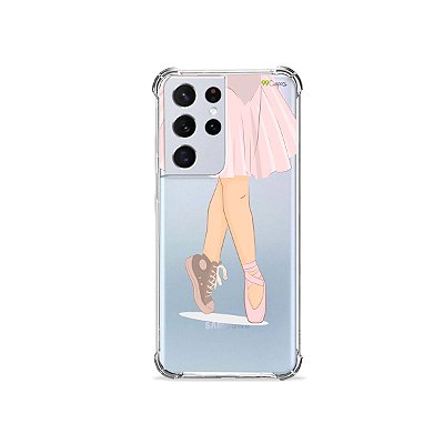 Capa (Transparente) para Galaxy S21 Ultra - Bailarina