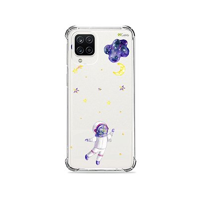 Capa (Transparente) para Galaxy A12 - Astronauta Sonhador