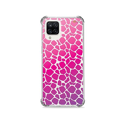 Capa (Transparente) para Galaxy A12 - Animal Print Pink