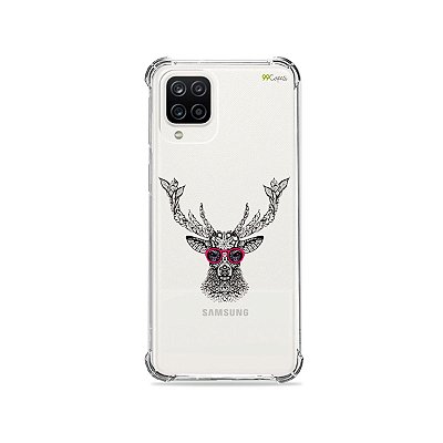 Capa (Transparente) para Galaxy A12 - Alce Hipster