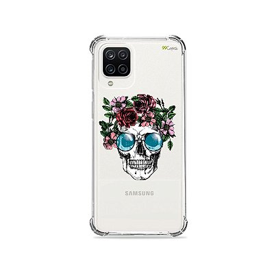 Capa (Transparente) para Galaxy A12 - Caveira