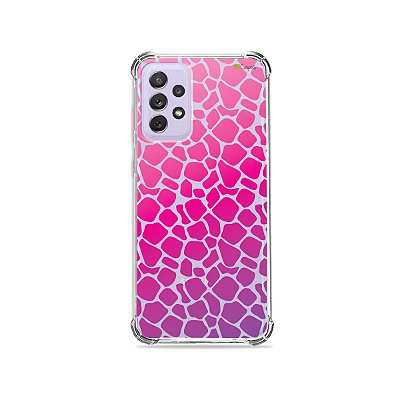 Capa (Transparente) para Galaxy A72 - Animal Print Pink