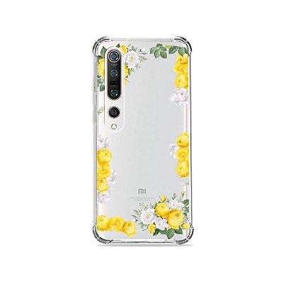 Capa (Transparente) para Xiaomi Mi 10 Pro - Yellow Roses