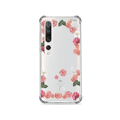 Capa (Transparente) para Xiaomi Mi 10 Pro - Pink Roses