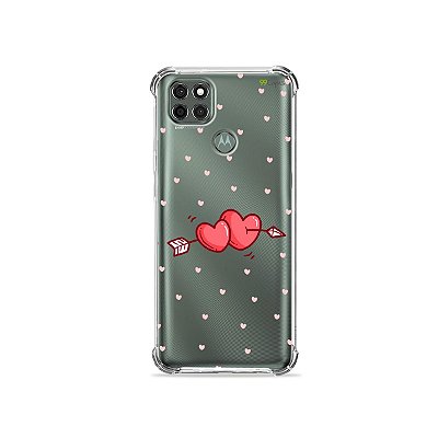 Capa (Transparente) para Moto G9 Power - In Love