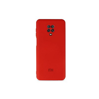 Silicone Case Vermelha para Redmi Note 9S (com proteção na câmera)