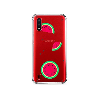 Capa (Transparente) para Galaxy A01 - Melancias