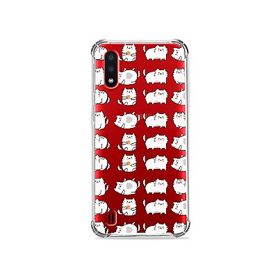 Capa (Transparente) para Galaxy A01 - Lazy Cat