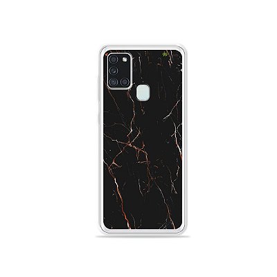 Capa para Galaxy A21s - Marble Black