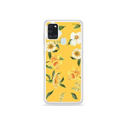 Capa para Galaxy A21s - Margaridas