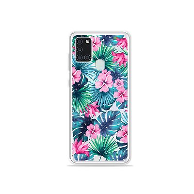 Capa (Transparente) para Galaxy A21s - Tropical