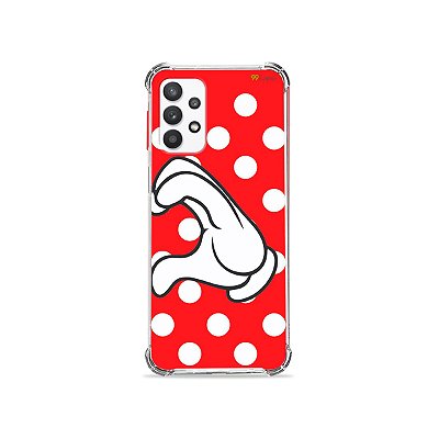 Capa para Galaxy A32 4G - Coração Minnie