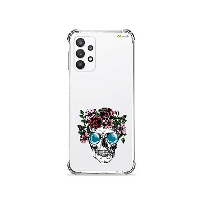 Capa (Transparente) para Galaxy A32 4G - Caveira