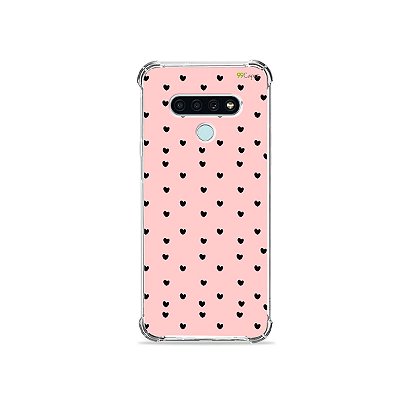 Capinha para LG K71 - Corações Preto