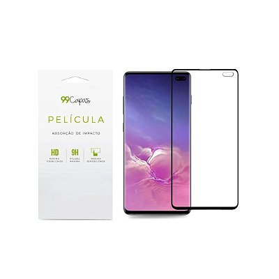 Película de Gel (com bordas) para Galaxy S10 Plus