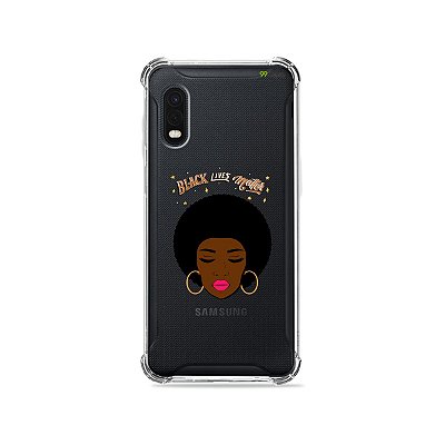 Capa (Transparente) para Galaxy XCover Pro - Black Lives
