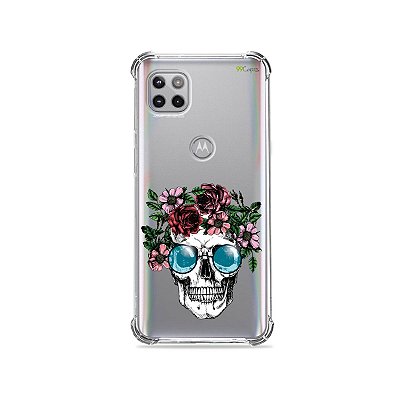 Capa (Transparente) para Moto G 5G - Caveira