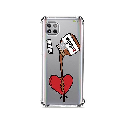 Capa (Transparente) para Moto G 5G - Nutella