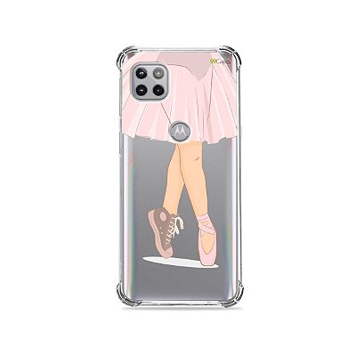 Capa (Transparente) para Moto G 5G - Bailarina