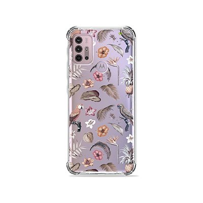 Capa (Transparente) para Moto G30 - Sweet Bird