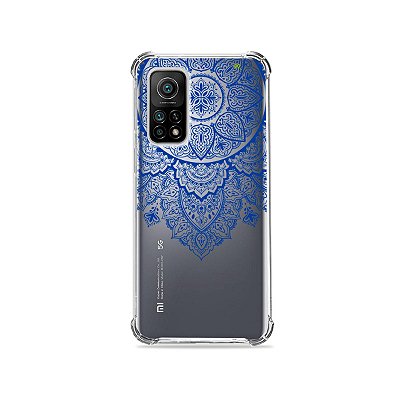 Capa (Transparente) para Xiaomi Mi 10T Pro - Mandala Azul