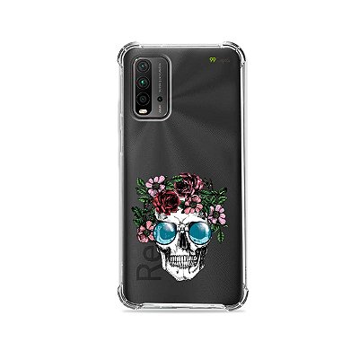 Capa (Transparente) para Redmi 9T - Caveira