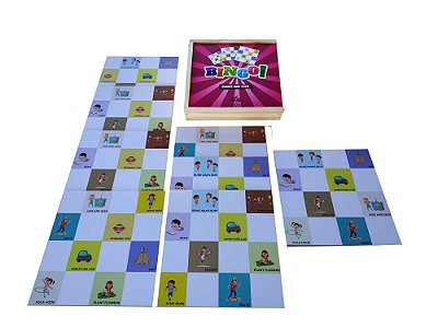 Bingo 5 - Brinquedos E Brincadeiras 8 Placas - Jottplay