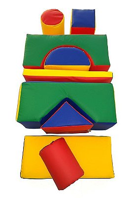 Brinquedo Educativo Blocos Pequenos Espumados Com 09 Peças 45 X 20cm