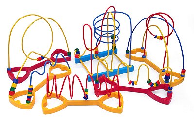 Conjunto De 6 Aramados Triangular Ondular Acrobatico Montanha Russa Espira Entrelaçado