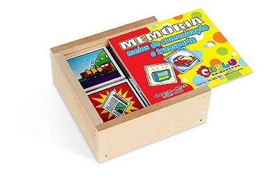 Brinquedo Educativo Memória Meios De Comunidades E Transportes 40 Peças