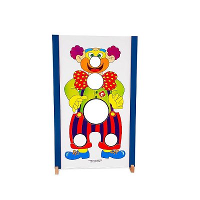 Brinquedo Educativo Palhaço Bola Em Mdf - Carlu