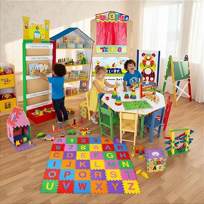 Brinquedoteca Master Kit Composto Por 34 Produtos - Carlu